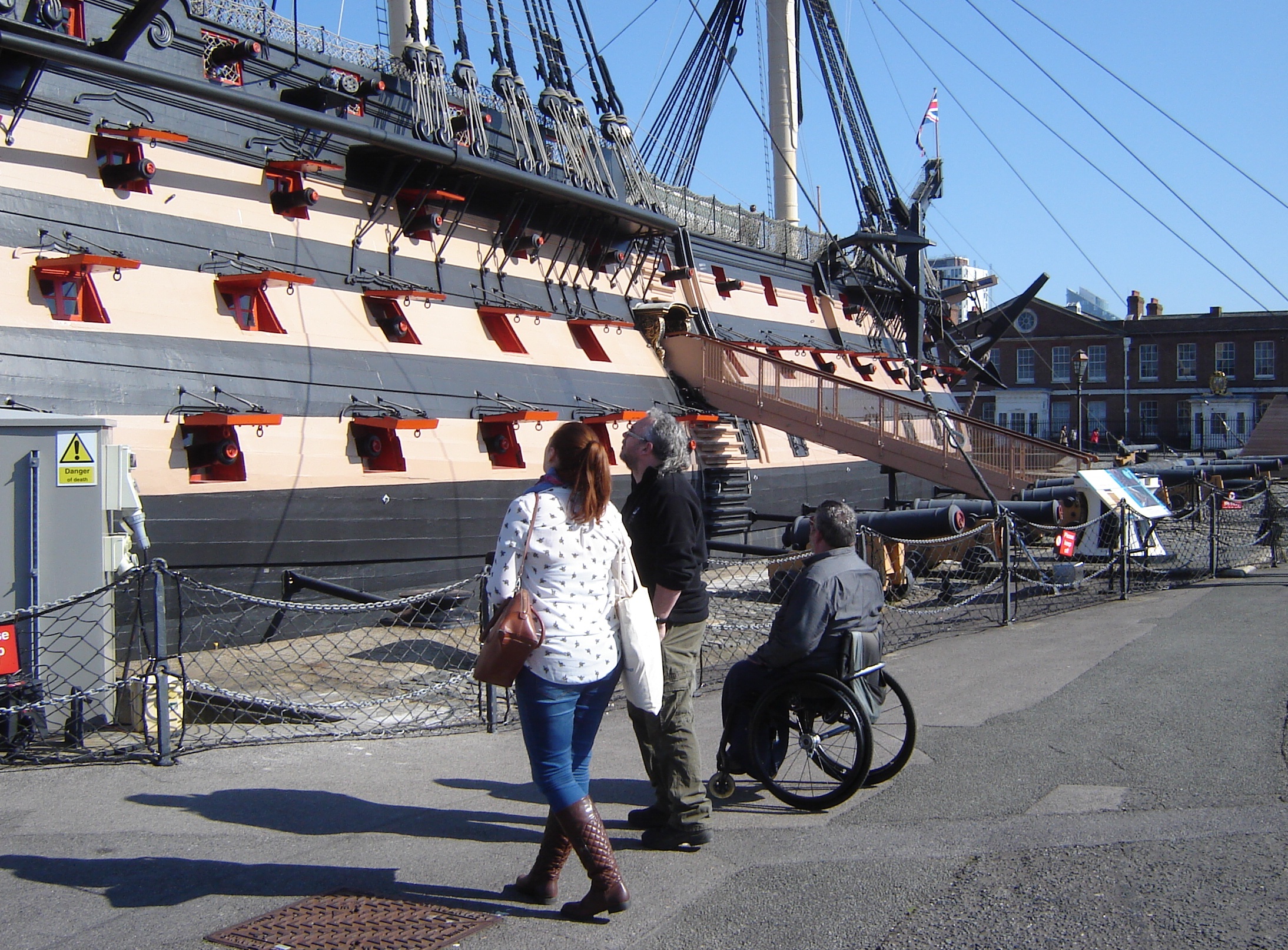 Inspecting HMS Victory
